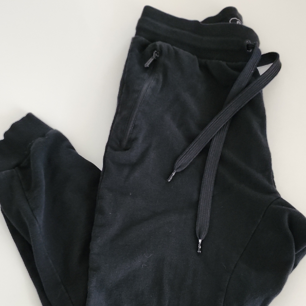CHAMPS SPORTS GEAR Men's Black Knit Joggers Size Large
